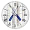 Designart 'The Blue Moose - Oars Oversized Cottage Wall Clock